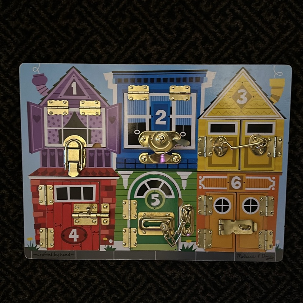 Melissa & Doug Latches Wooden Activity Board